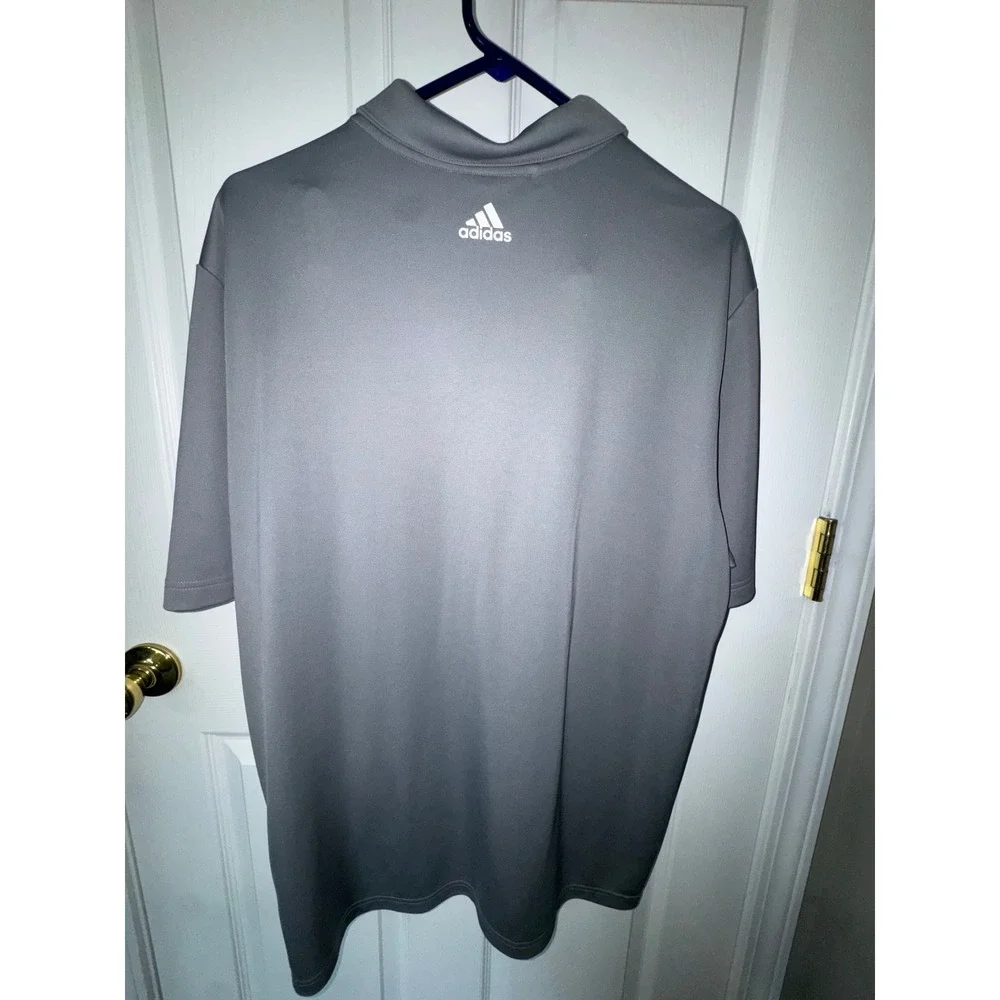 Adidas Golf Mens XL Gray Short Sleeve Performance Polo Shirt Athleisure Golfcore